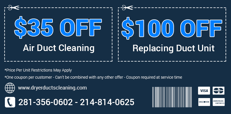 Dryer Ducts Cleaning TX Printable Coupon