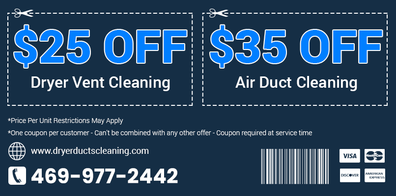 Dryer Ducts Cleaning TX Printable Coupon