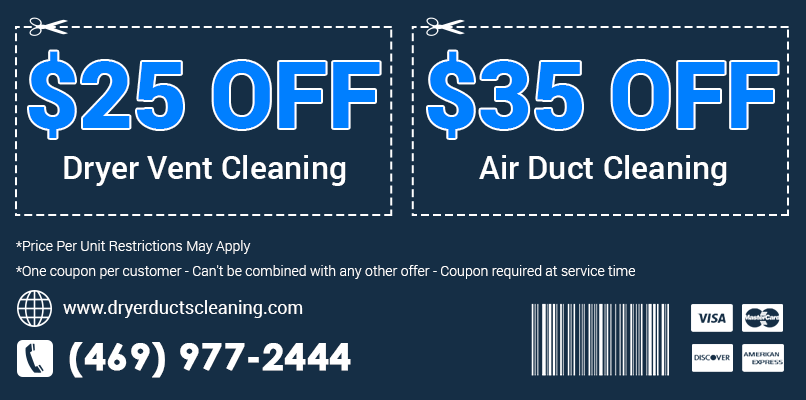 Dryer Ducts Cleaning TX Printable Coupon