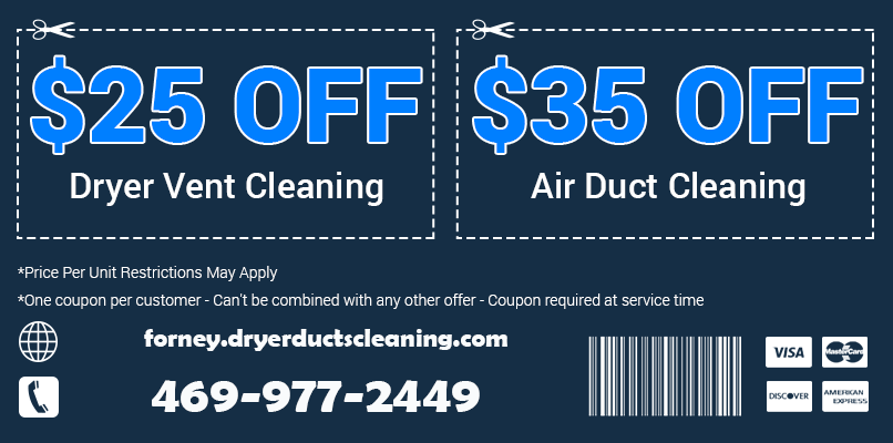 Dryer Ducts Cleaning TX Printable Coupon