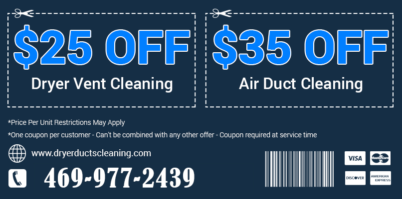 Dryer Ducts Cleaning TX Printable Coupon