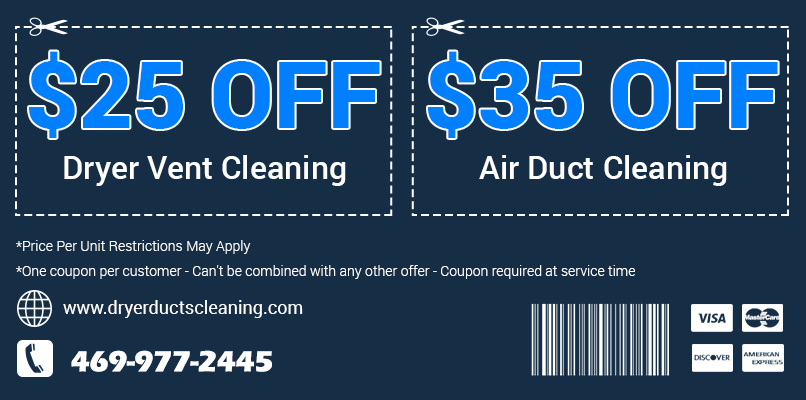 Dryer Ducts Cleaning TX Printable Coupon