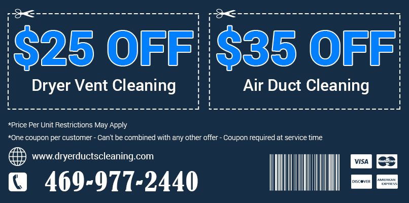 Dryer Ducts Cleaning TX Printable Coupon