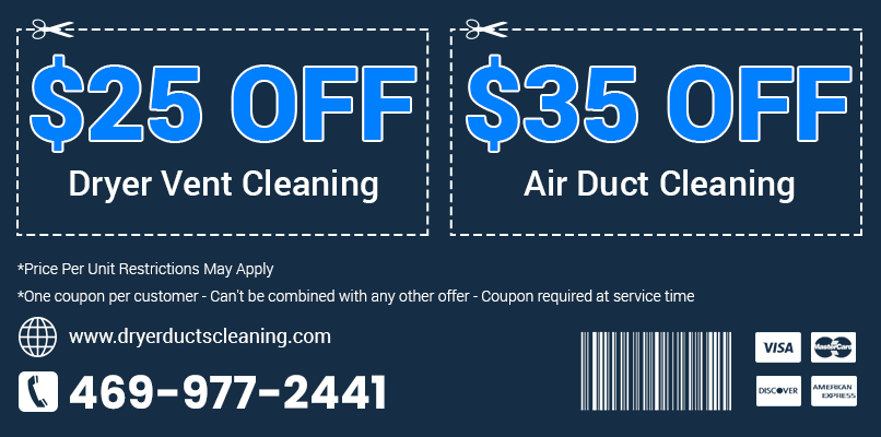 Dryer Ducts Cleaning TX Printable Coupon